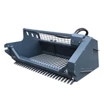 Đính kèm picker rock cho skid Steer
